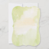 Citrus Watercolor Citroen Zomer Bruiloft Borrel Kaart (Achterkant)