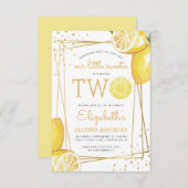Citrus Waterverf 2e verjaardag Kaart (Voorkant / Achterkant)