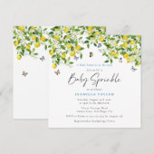 Citrus Waterverf Baby Sprinkle Kaart (Voorkant / Achterkant)