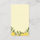 Citrus Waterverf Book Request Baby shower Informatiekaartje (Achterkant)