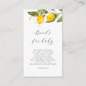 Citrus Waterverf Book Request Baby shower Informatiekaartje (Voorkant)