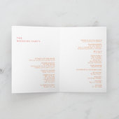 Citrus Waterverf bruiloft gevouwen Programma (Binnen)