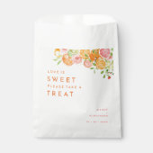 Citrus Waterverf bruiloft liefde is zoet Bedankzakje (Voorkant)