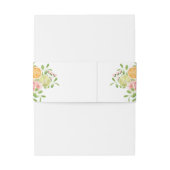 Citrus Waterverf bruiloft Uitnodigingen Wikkel (Achterkant Voorbeeld)