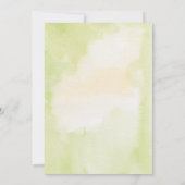 Citrus Waterverf Citroen Theme Baby shower Kaart (Achterkant)