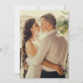 Citrus Waterverf Engagement Party Foto Kaart (Achterkant)