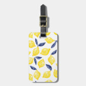 Citrus Waterverf gepersonaliseerd Bagagelabel (Voorkant verticaal)