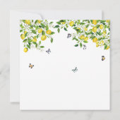 Citrus Waterverf Lemon Vrijgezellenfeest Kaart (Achterkant)