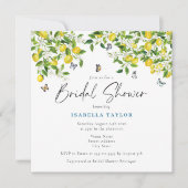 Citrus Waterverf Lemon Vrijgezellenfeest Kaart (Voorkant)