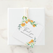 Citrus - Weddenschap Hartelijk dank Bedankjes Labels (In situ)