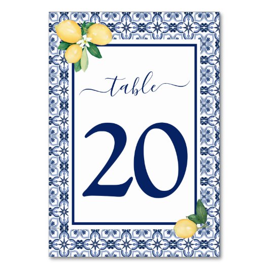 Citrus Wedding Kaart (Achterkant)