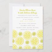 Citrus Wedding Uitnodiging (Voorkant)