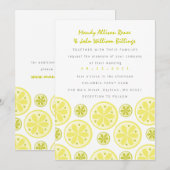 Citrus Wedding Uitnodiging (Voorkant / Achterkant)