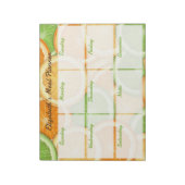 Citrus Weekelijkse Maaltijdplanner Notitieblok (Linkerzijde)
