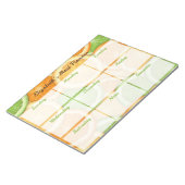 Citrus Weekelijkse Maaltijdplanner Notitieblok (Schuin)