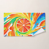 Citrus wervelende Splash Design Bad Handdoek (Handdoek)