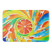 Citrus wervelende Splash Design Badmat (Voorkant)