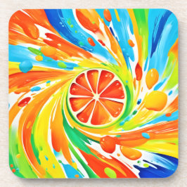 Citrus wervelende Splash Design Bier Onderzetter