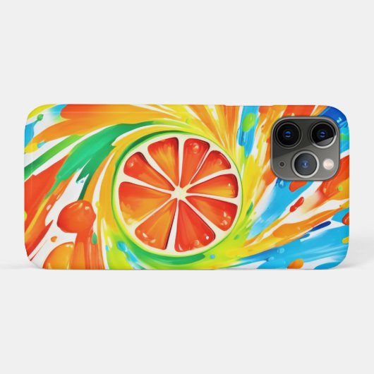Citrus wervelende Splash Design Case-Mate iPhone Case (Achterkant (horizontaal))