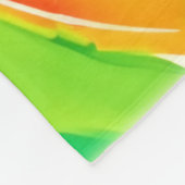 Citrus wervelende Splash Design Fleece Deken (Hoek)
