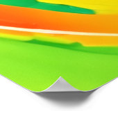 Citrus wervelende Splash Design Poster (Hoek)