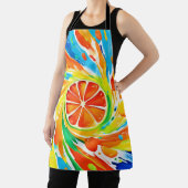 Citrus wervelende Splash Design Schort (Insitu)