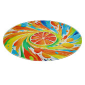 Citrus wervelende Splash Design Snijplank (Hoek)