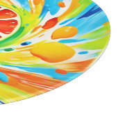 Citrus wervelende Splash Design Snijplank (Hoek)