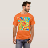 Citrus wervelende Splash Design T-shirt (Voorkant volledig)