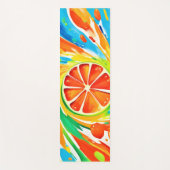 Citrus wervelende Splash Design Yogamat (Voorkant)