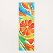Citrus wervelende Splash Design Yogamat (Achterkant)