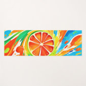Citrus wervelende Splash Design Yogamat (Voorkant (horizontaal))