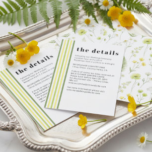 Citrus Wildflower Streep Accommodatie en Details Informatiekaartje