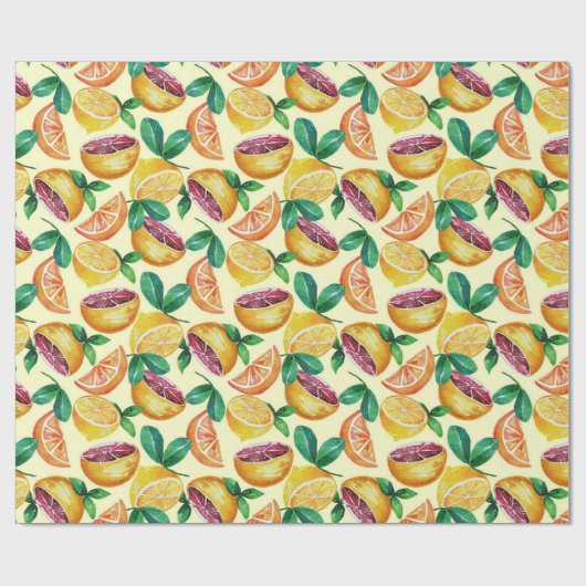Citrus Wrapping Paper Cadeaupapier (Vlak)