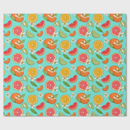 Citrus Wrapping Paper Cadeaupapier (Vlak)