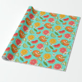Citrus Wrapping Paper Cadeaupapier (Uitgerold)