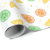 Citrus wrapping paper cadeaupapier (Rol Hoek)