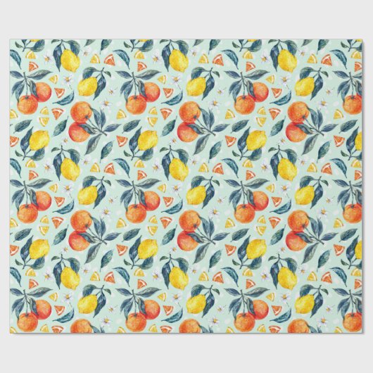 Citrus Wrapping Paper Cadeaupapier (Vlak)