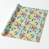 Citrus Wrapping Paper Cadeaupapier (Uitgerold)