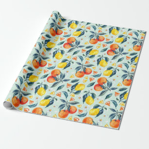 Citrus Wrapping Paper Cadeaupapier