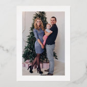 Citrus Wreated Kerstmis Gold Folie Feestdagenkaart (Achterkant)