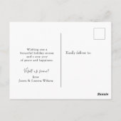 Citrus Wreator met Monogram Holiday Moving Briefkaart (Achterkant)