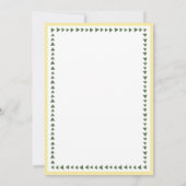 Citrus Yellow Coastal Palm Tree Seashell Wedding Save The Date (Achterkant)