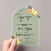 Citrus Ze vond haar belangrijkste squeeze Vrijgeze Acryl Uitnodigingen (Insitu (Draagbaar))