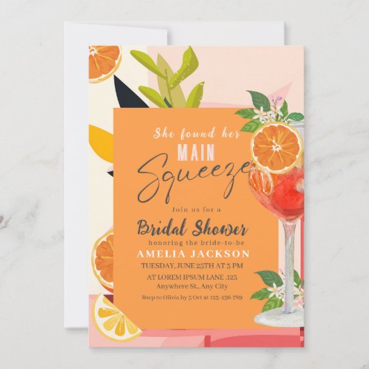 Citrus Ze vond haar belangrijkste squeeze Vrijgeze Kaart (Voorkant)