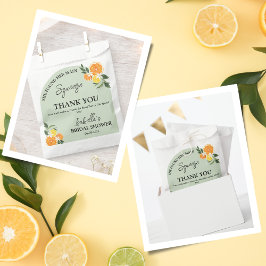 Citrus Zei Dat Ze Haar Hoofd Bedankt Bruidsfeest Bedankzakje