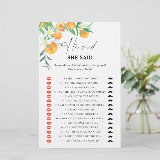 Citrus zei dat ze vrijgezellenfeest spel zei (Staand voorkant)