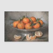 Citrus & Zilver Decoupage Tissuepapier (Voorkant)