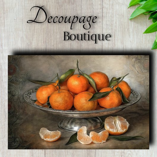 Citrus & Zilver Decoupage Tissuepapier