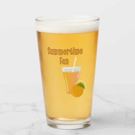 Citrus Zomerpret Glas (Voorkant gevuld)